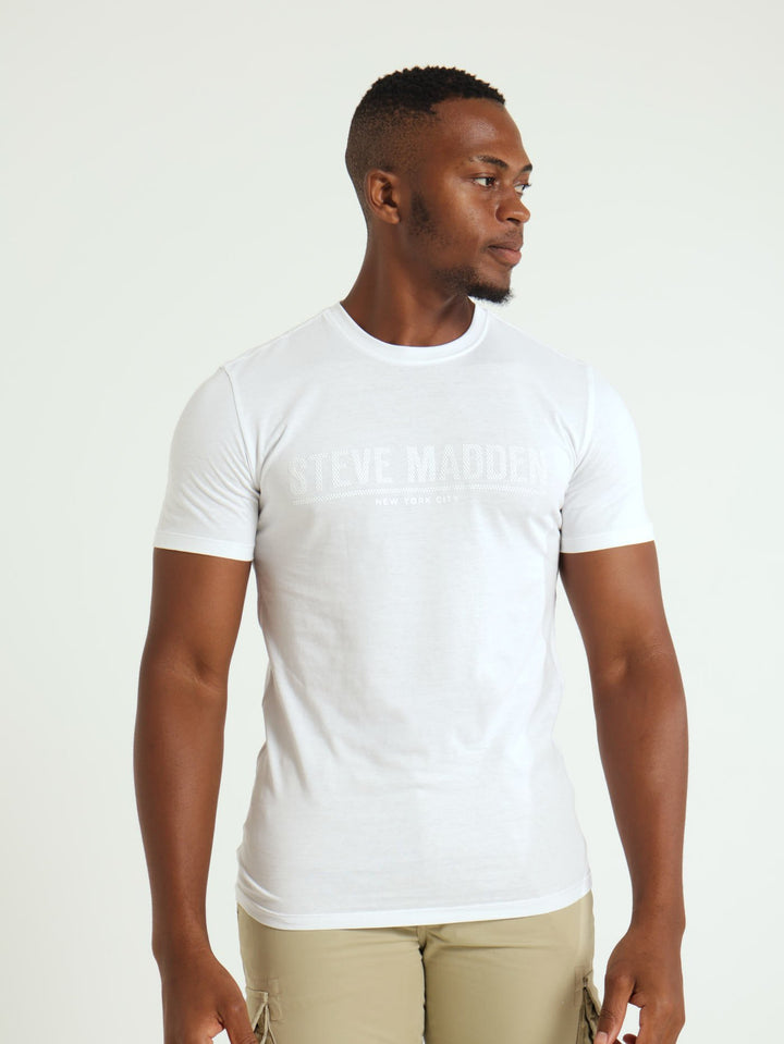 Harrison Logo Tee - White