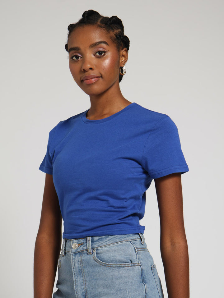 Basic Tee - Cobalt