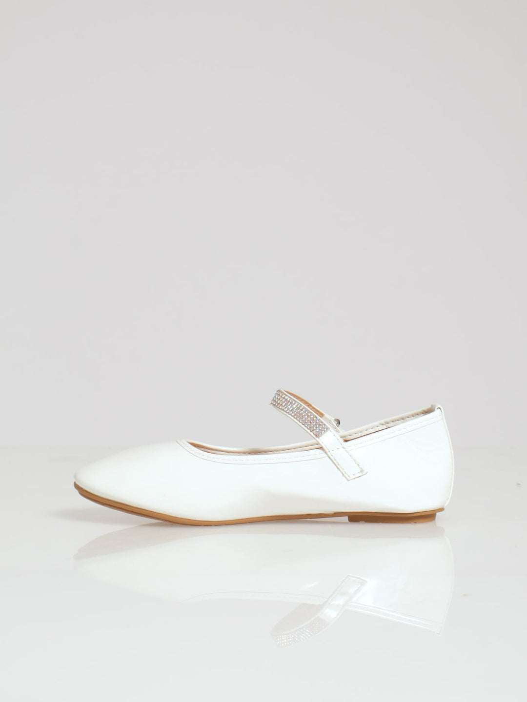 Girls Maryjane Pump - White