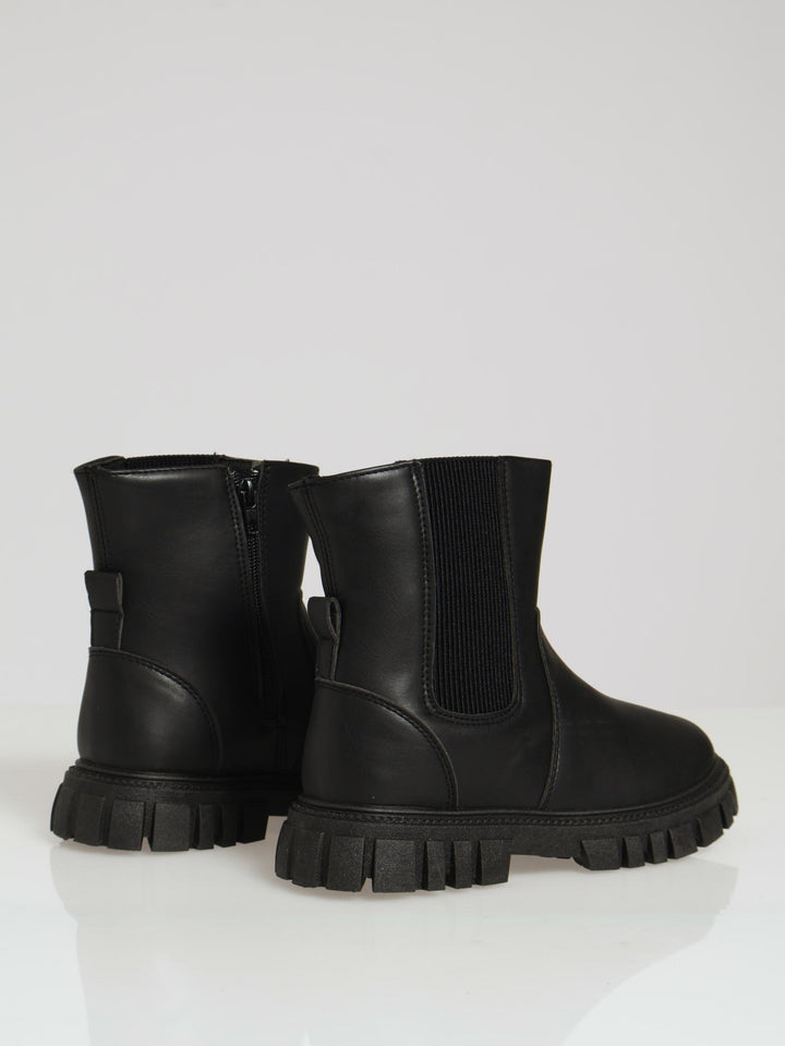 Girls Chunky Chelsea Boot - Black
