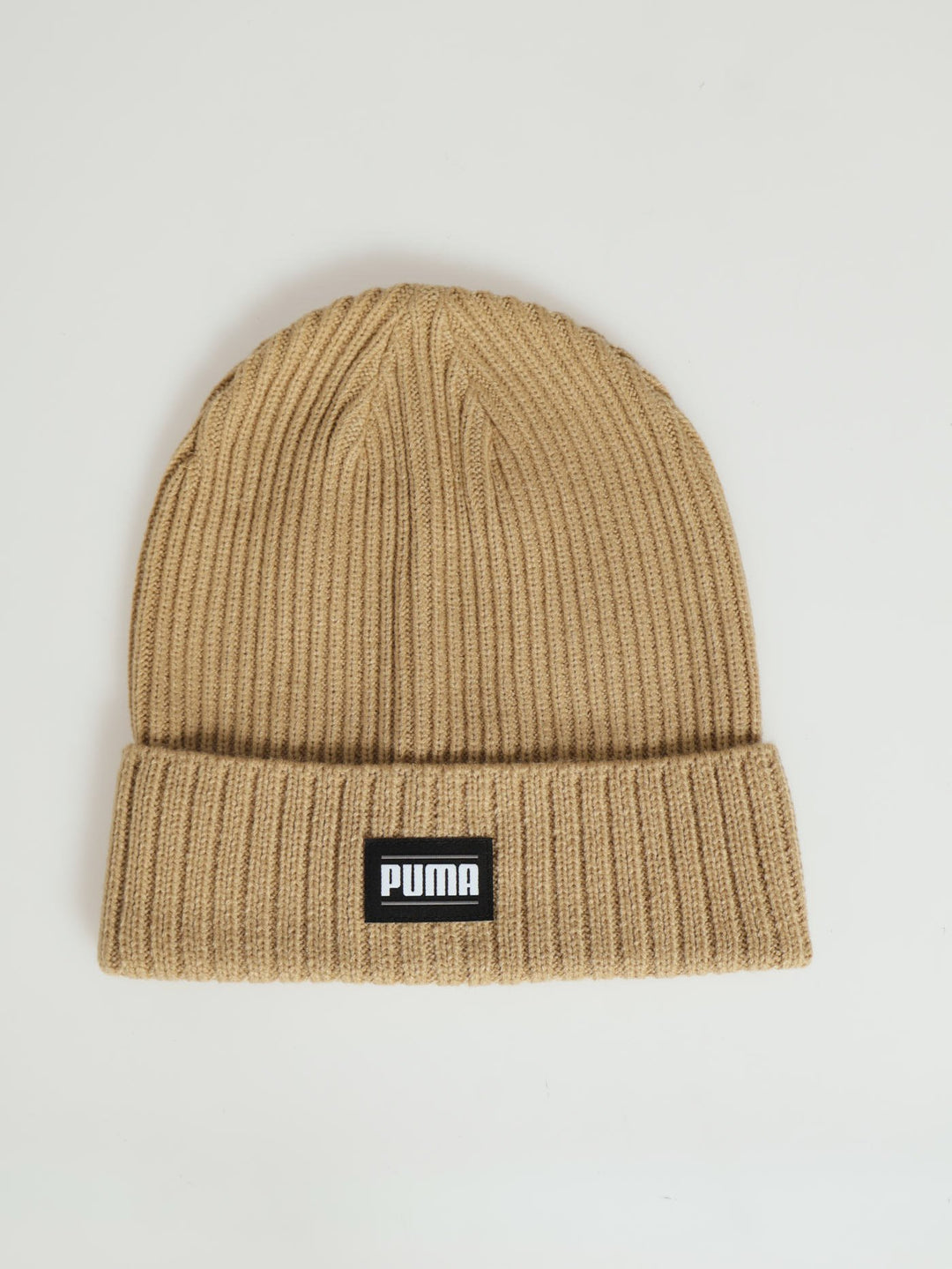 Ribbed Classic Cuff Beanie Tan