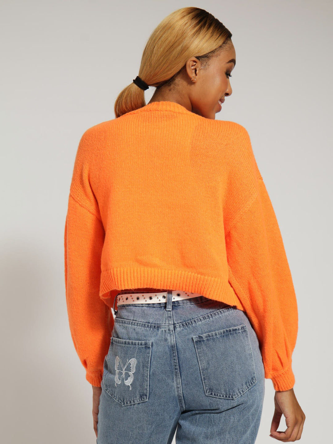 Flower Cardigan - Orange