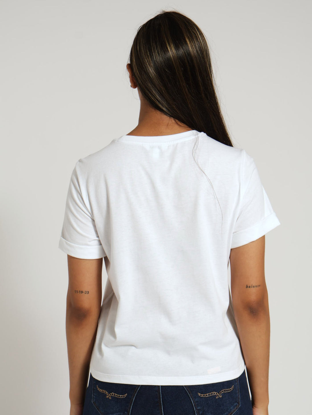 Kitty Boxy Logo Tee - White