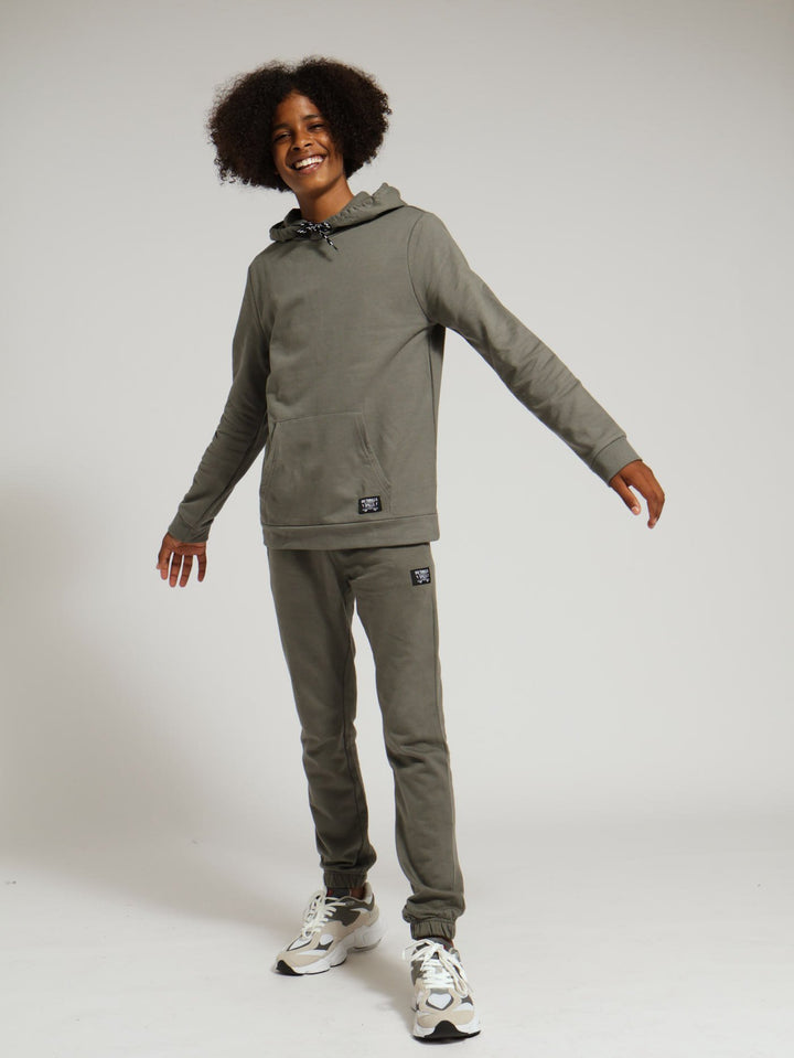 Boys Hoody With Pocket - Mid Grey