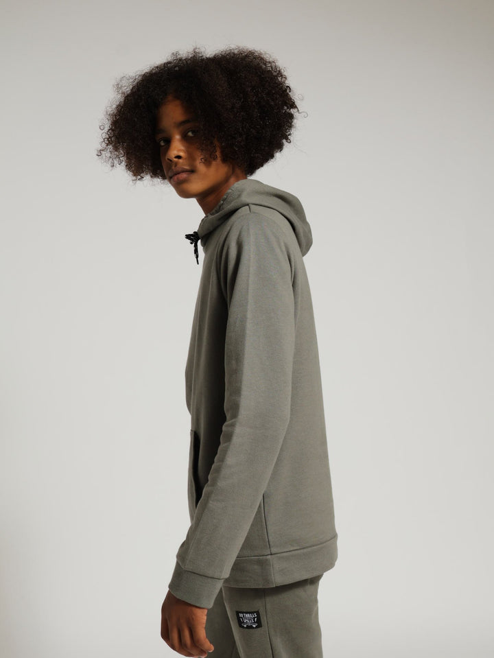Boys Hoody With Pocket - Mid Grey