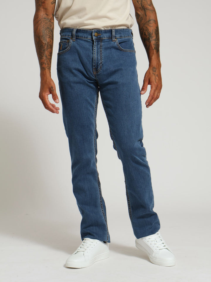 Simon Straight Leg Jean - Stonewash