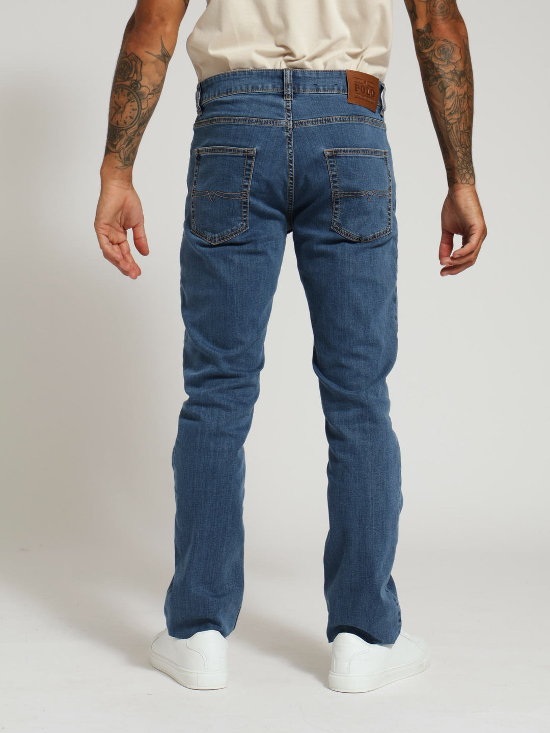 Simon Straight Leg Jean - Stonewash