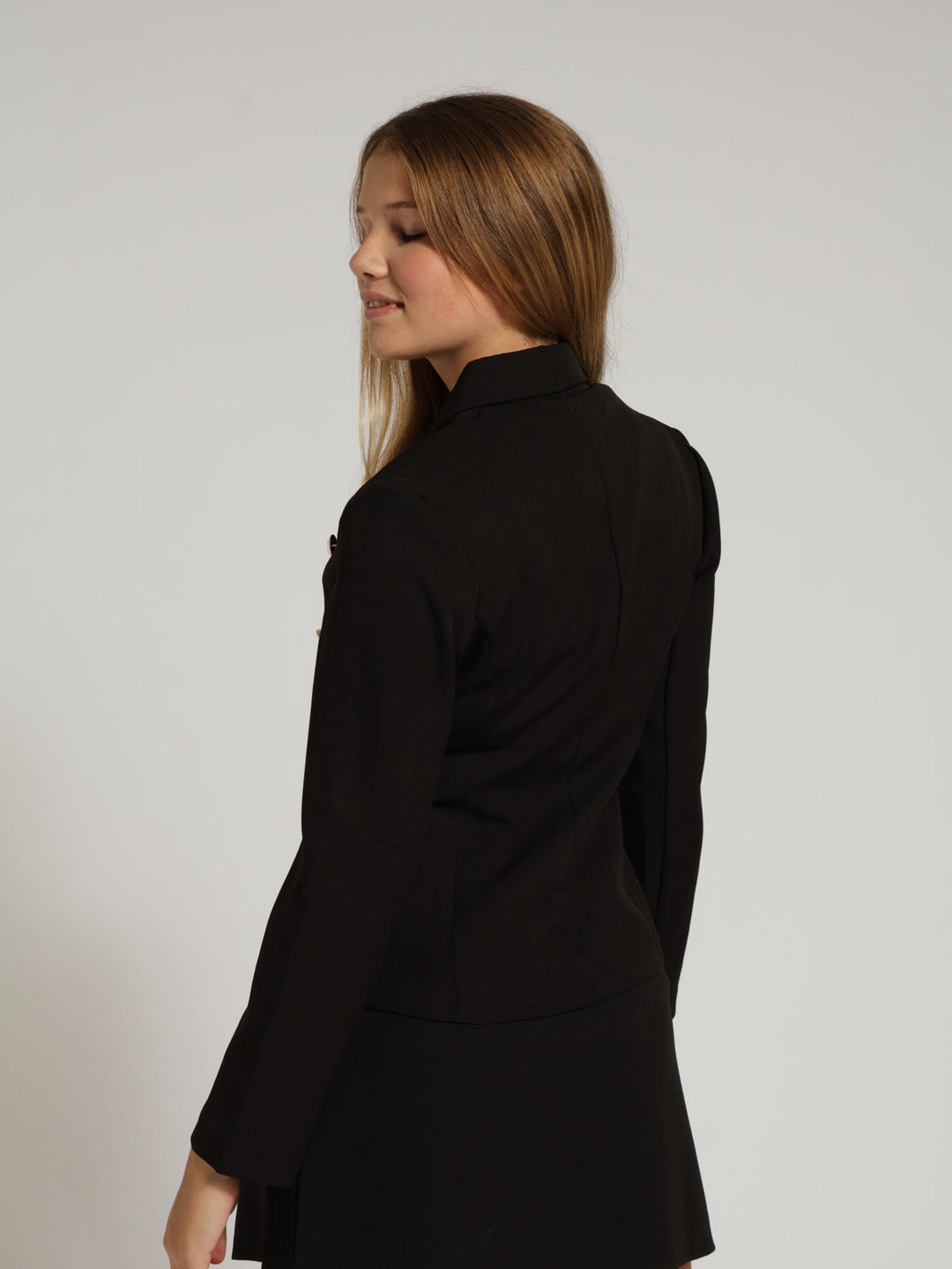 Girls Tailored Blazer - Black