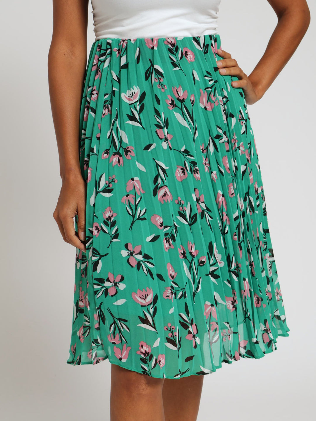 Pleated Skirt - Green