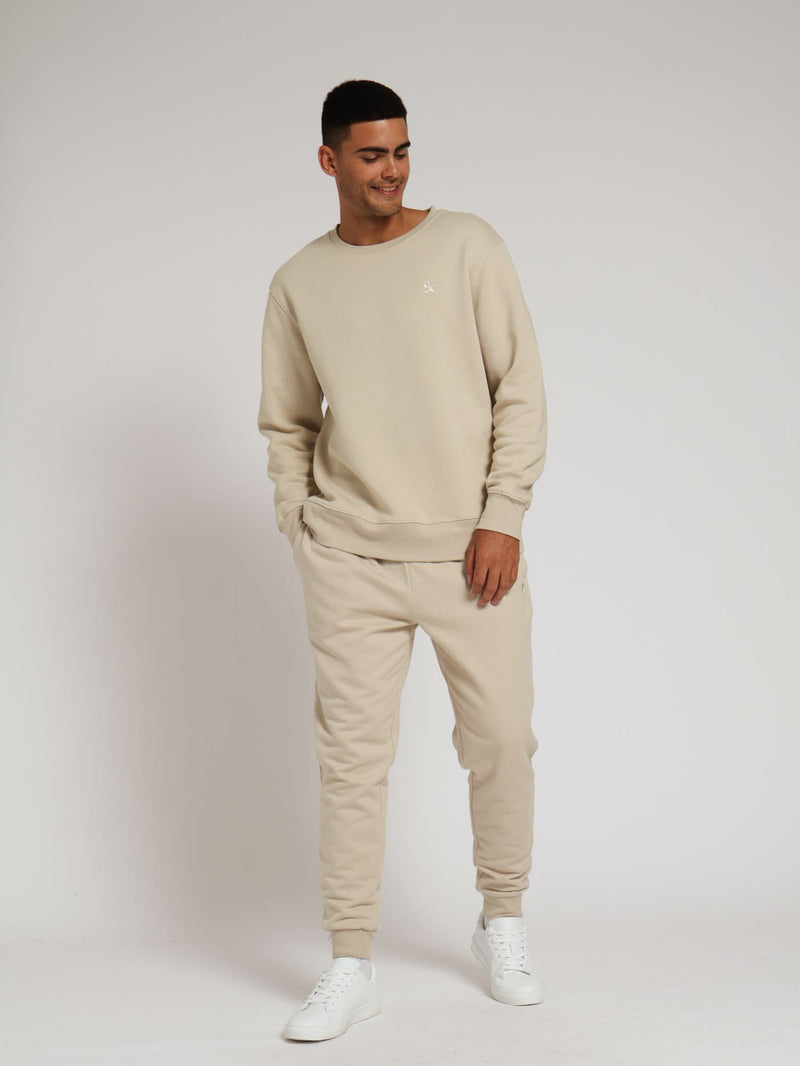 Basic Fleece Jogger - Light Stone