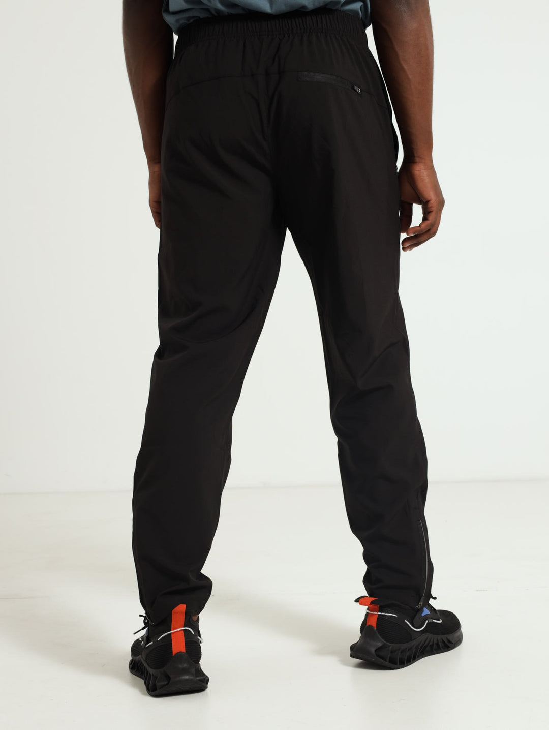 Nylon Track Pants - Black