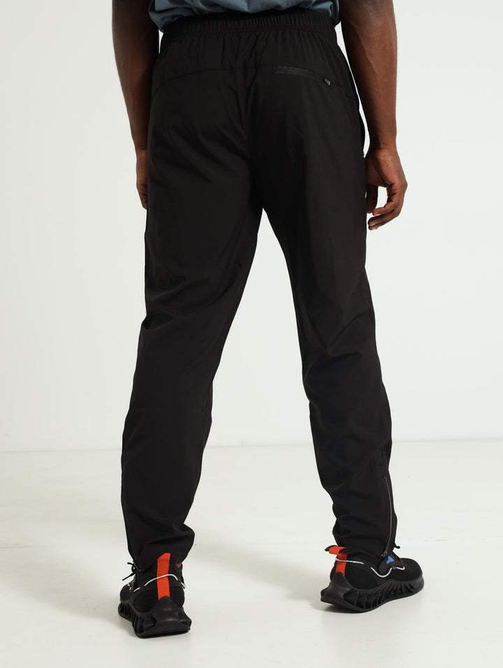 Nylon Track Pants - Black