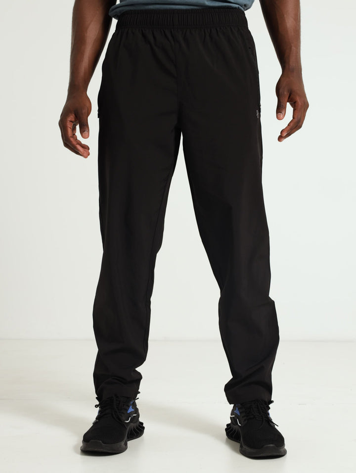 Nylon Track Pants - Black
