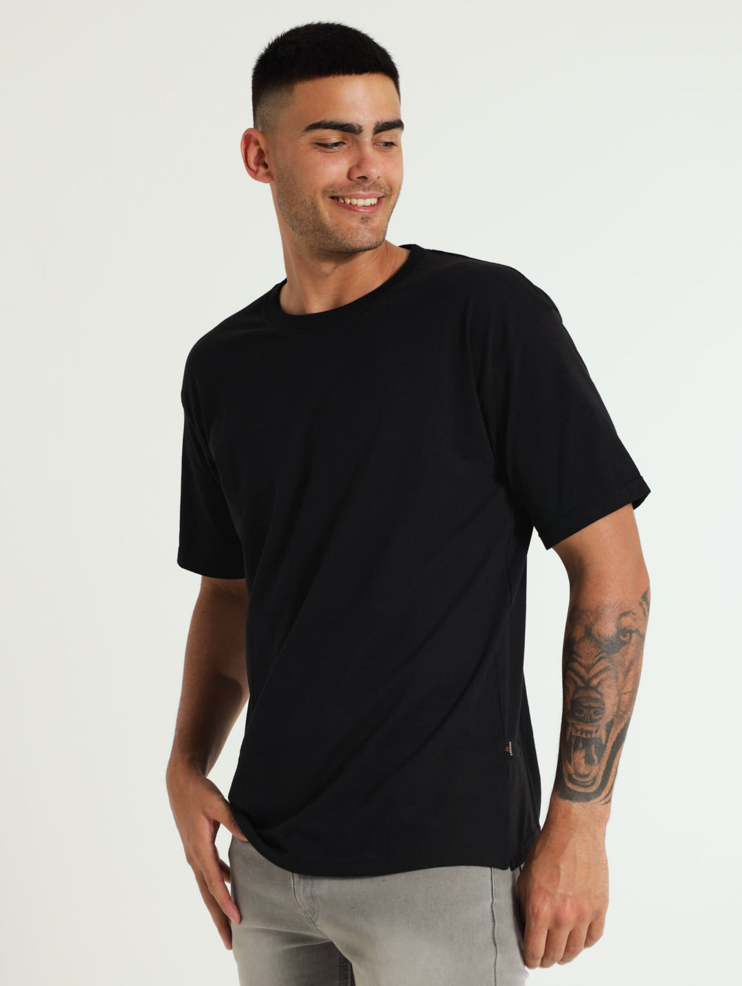 Oversized Heavy Weight Tee - Black