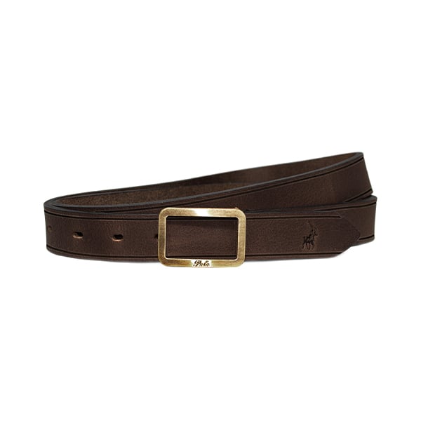 Ladies Classic Jeans Leather Belt - Brown