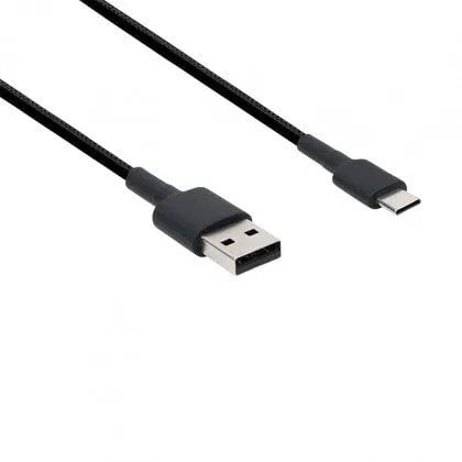 1m Braided Cable USB To Type-C - Black
