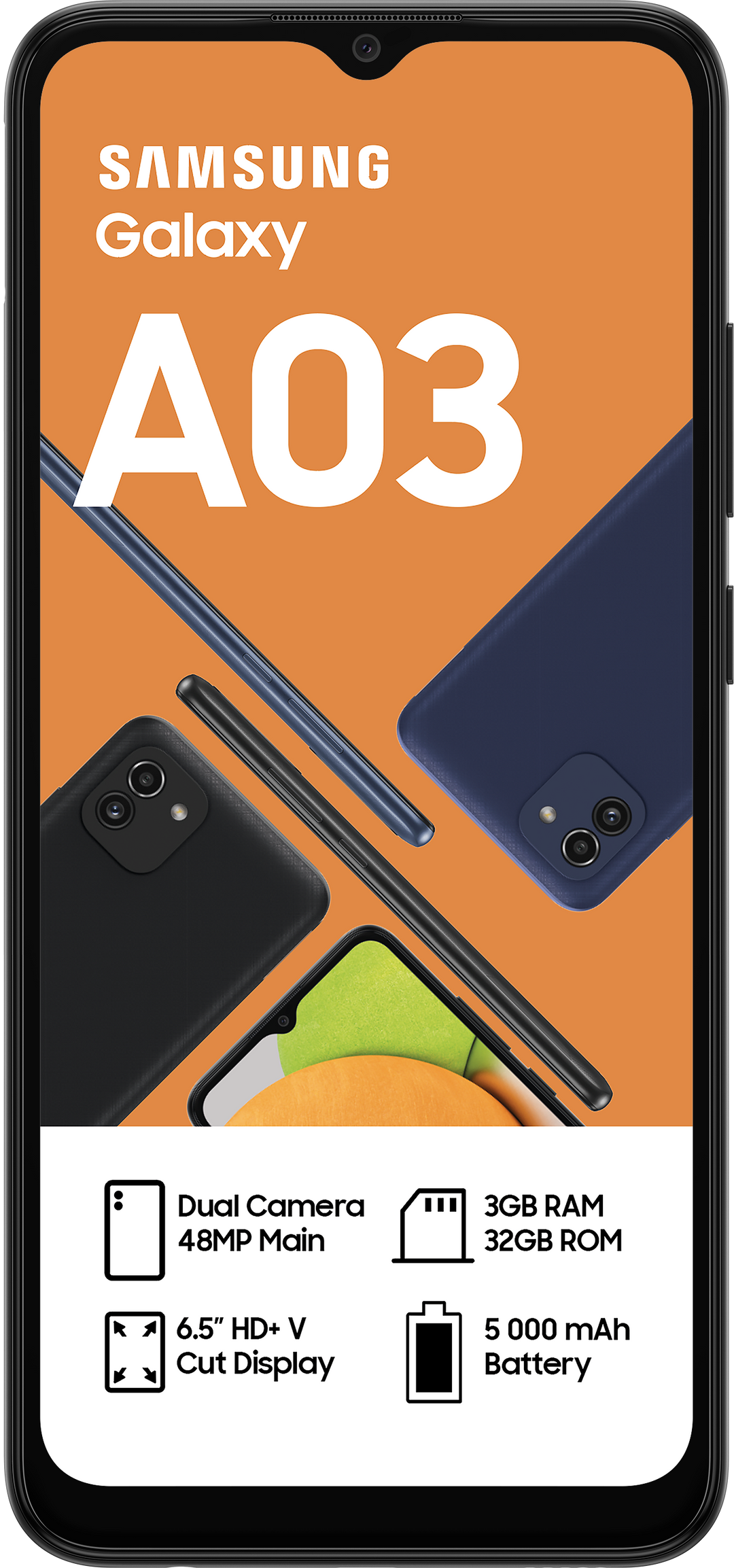 Galaxy A03 Cellphone - Blue