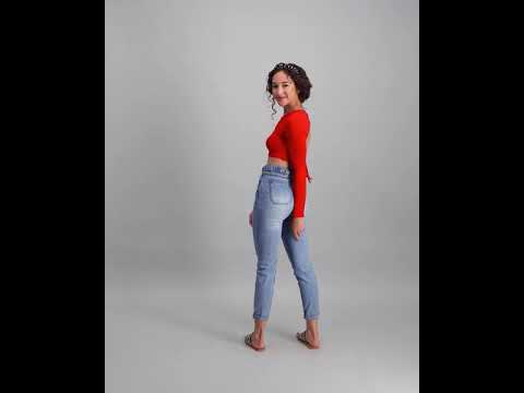 Ladies Open Style Back Top - Red