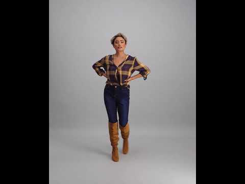 Ladies Check Shirt - Mustard