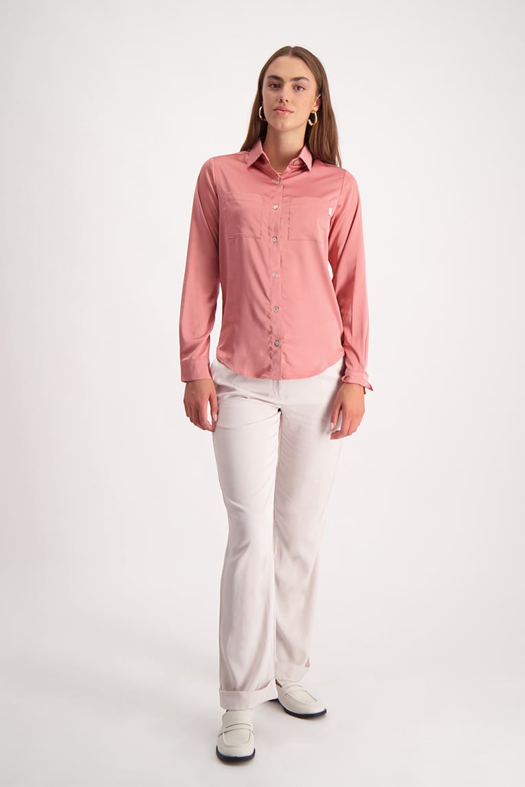 Satin Shirt - Pink