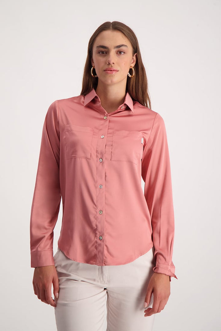 Satin Shirt - Pink
