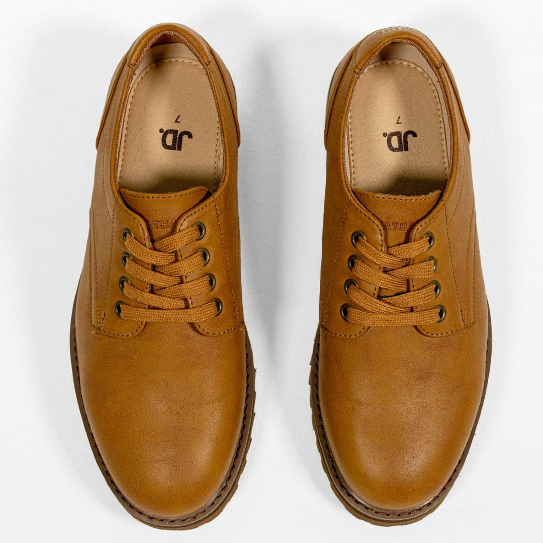 Mens - J Fraser Derby Lace Up Shoe - Brown