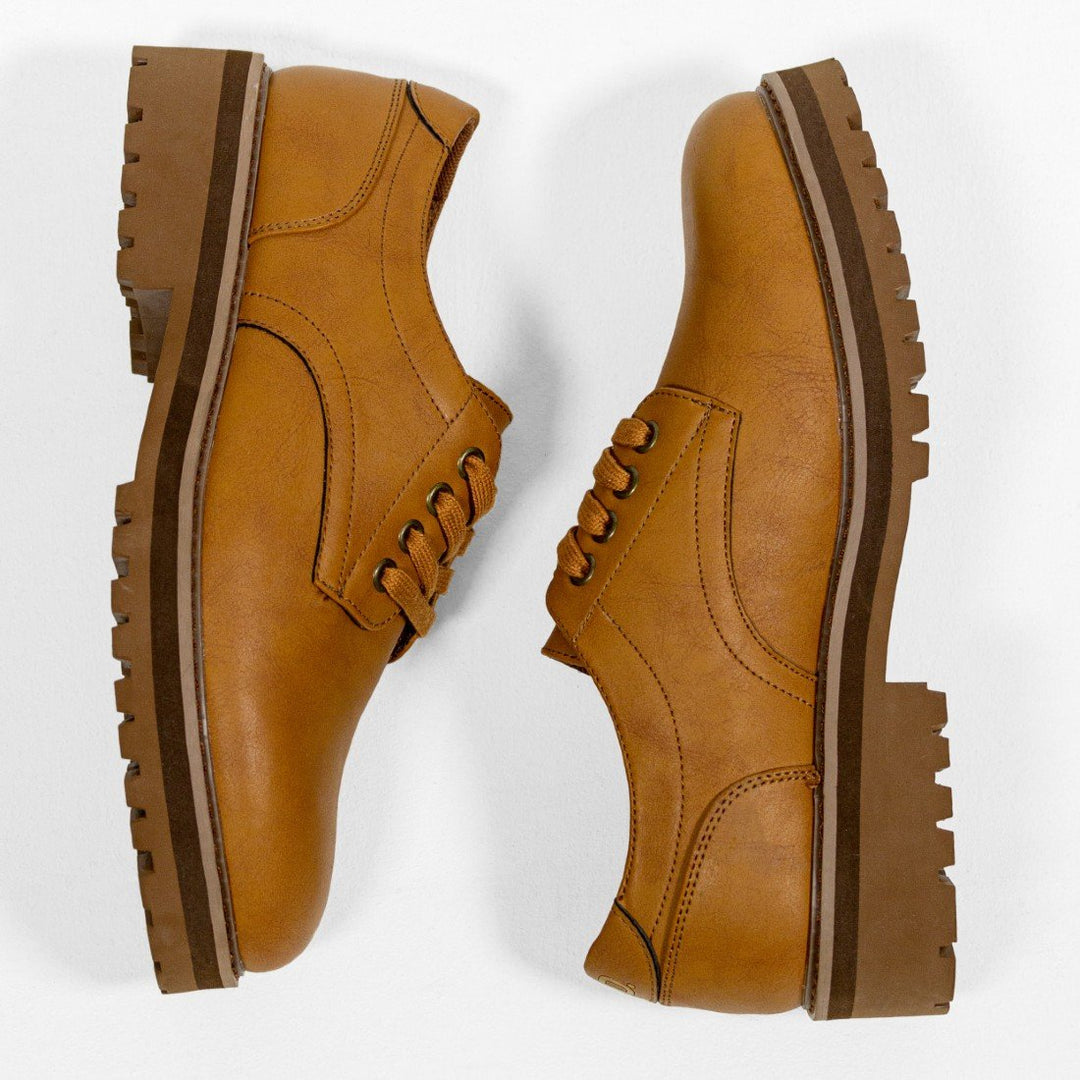 Mens - J Fraser Derby Lace Up Shoe - Brown