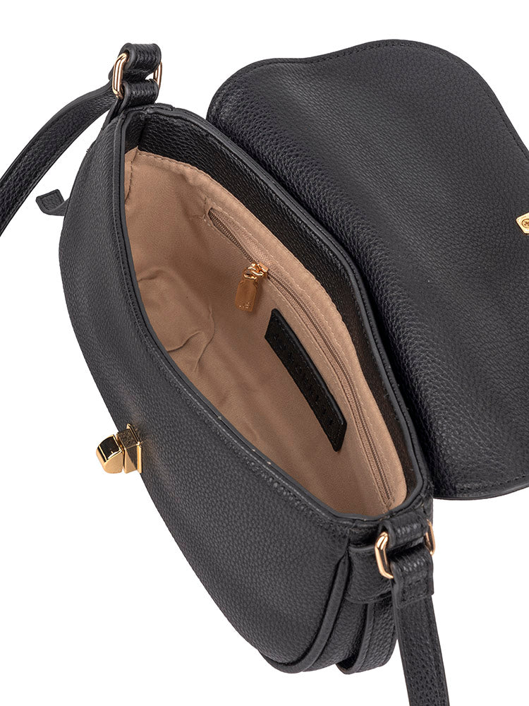 Lila Crossbody Sling Bag - Black