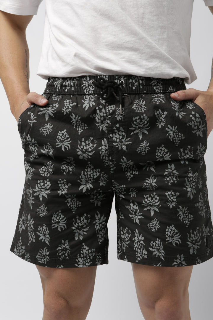 Men's Pineapple Beach Short - Black