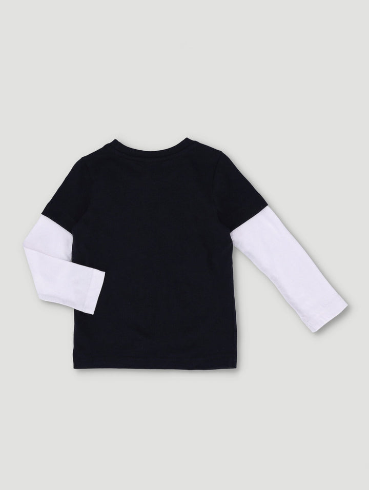 Pre-Boys NASA Tee - Black/White
