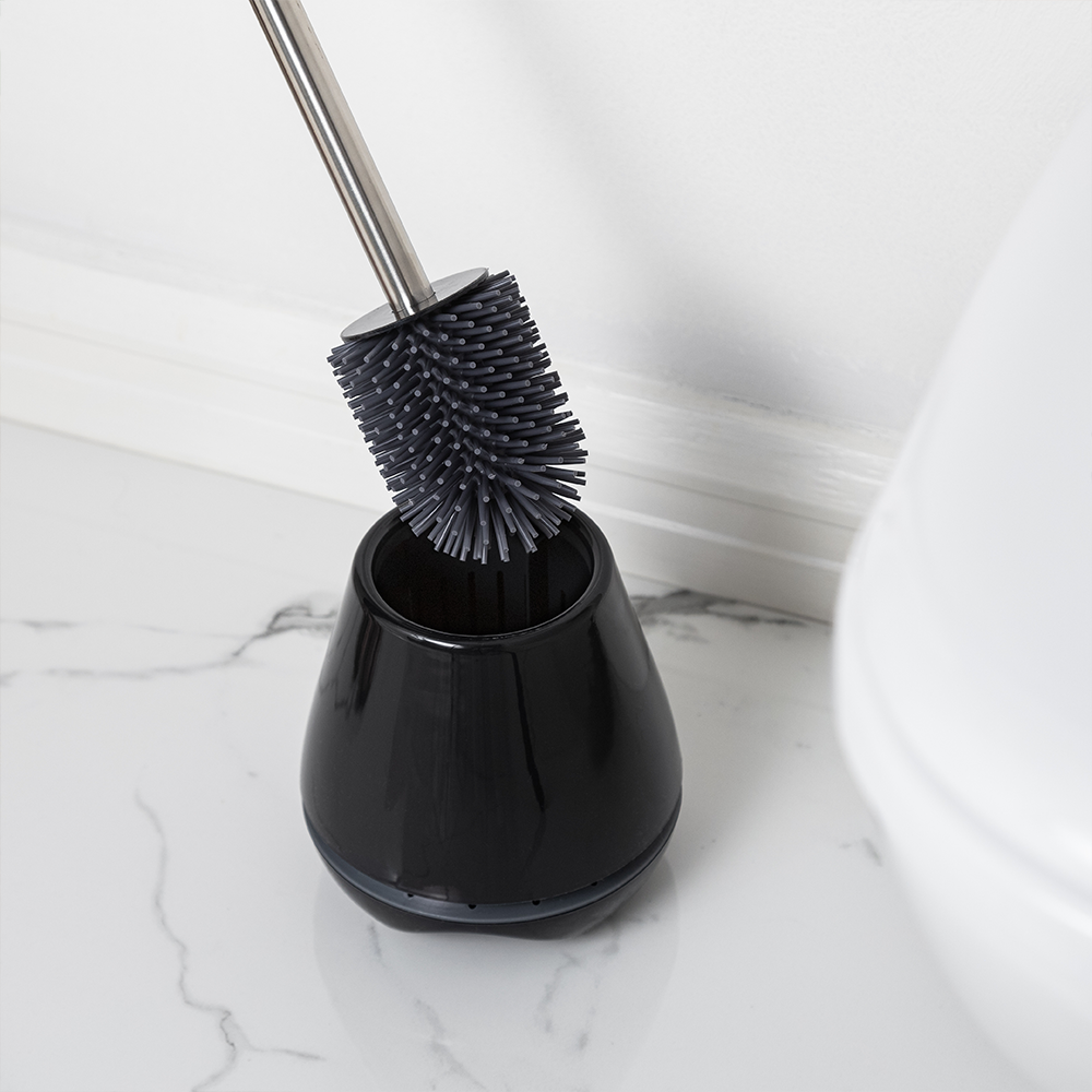 Premium Toilet Brush Set Black