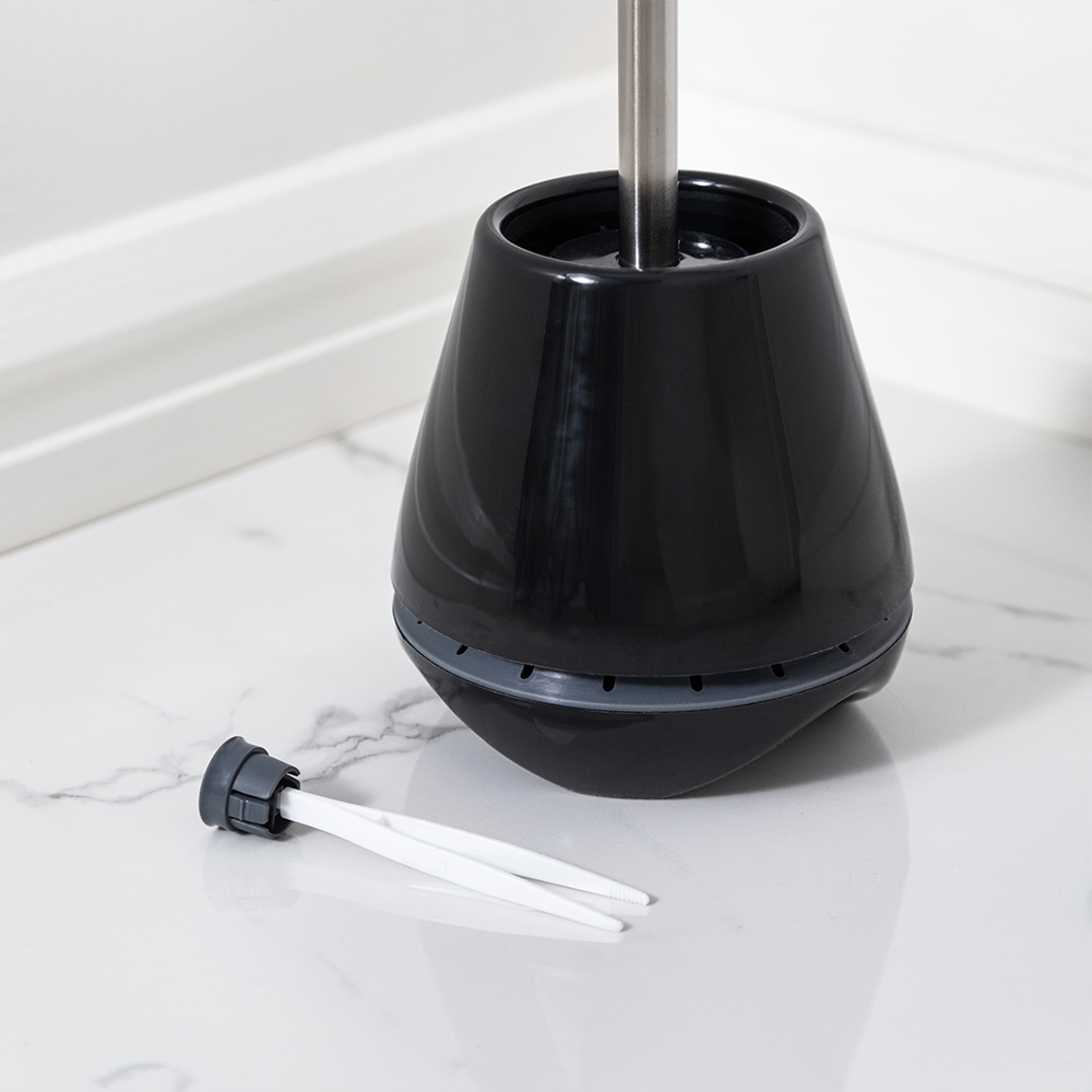 Premium Toilet Brush Set Black