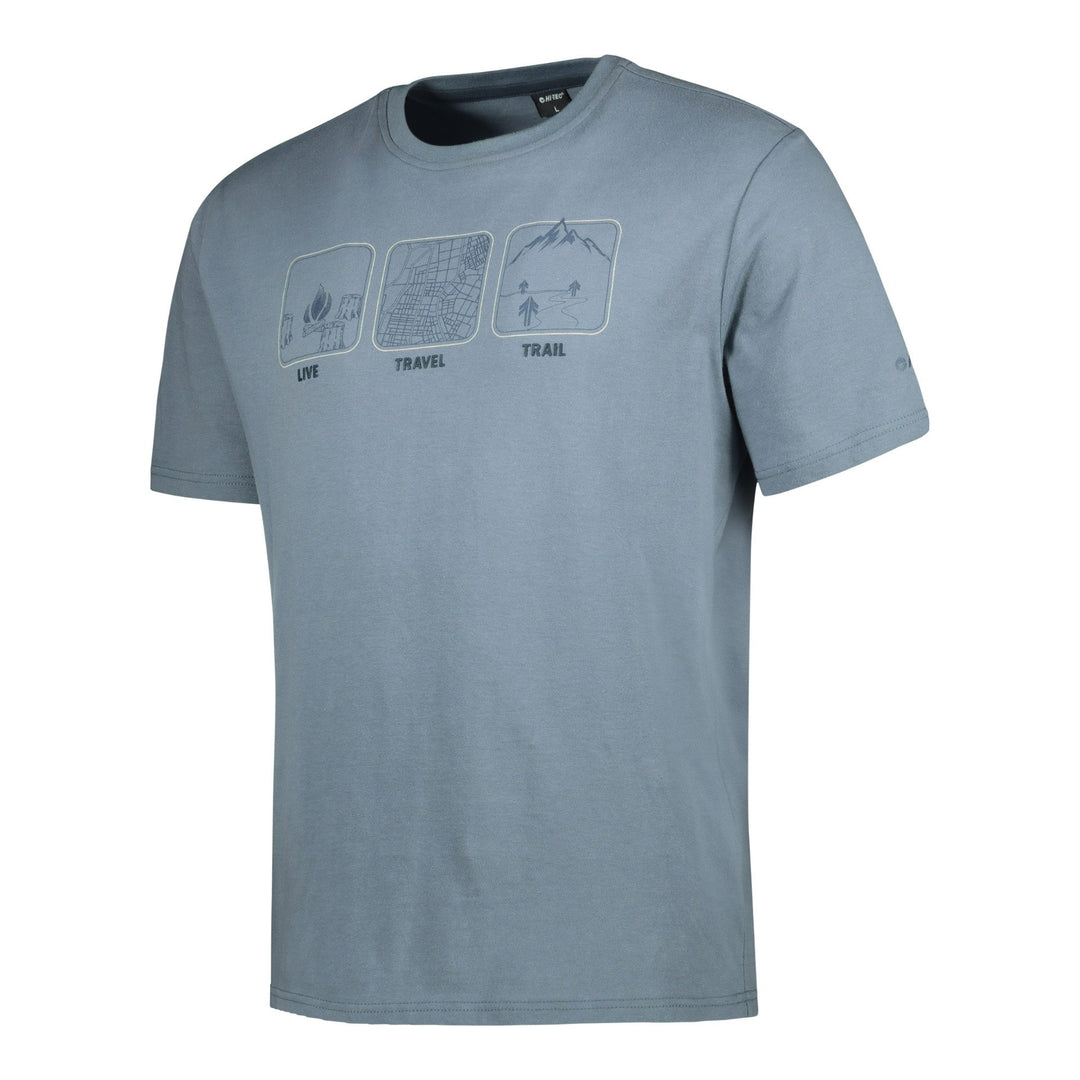 Men's Live Travel Trail Tee Flint Stone