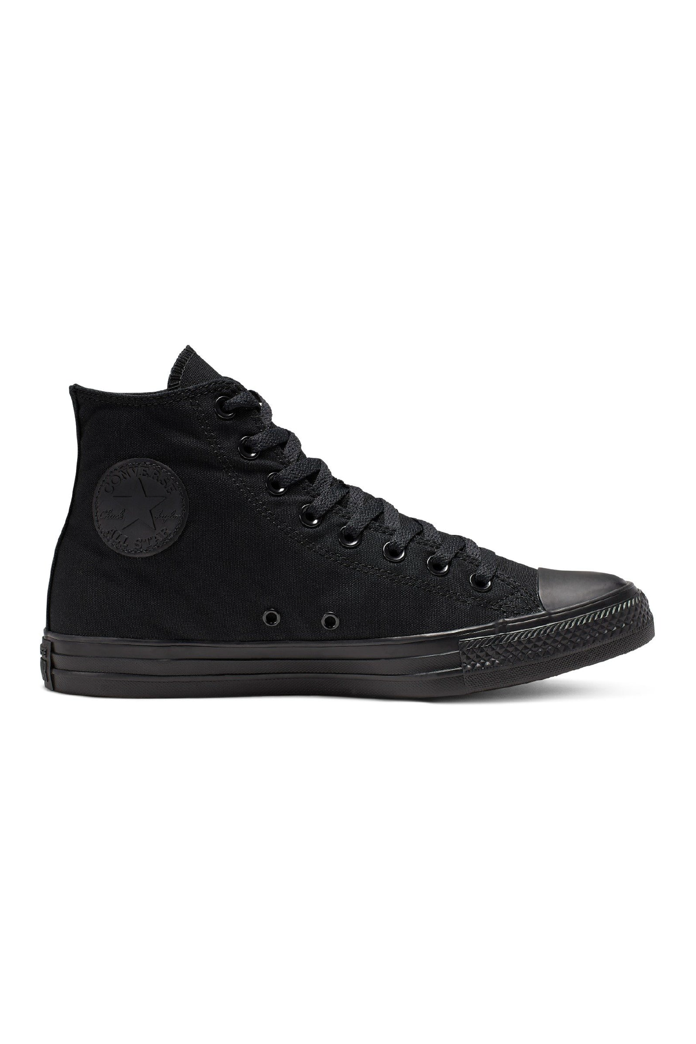 black monochrome converse high tops