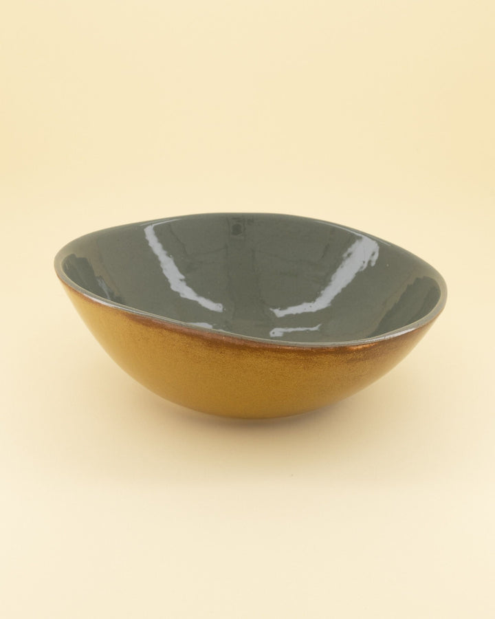 Hand Made Two-Tone Ceramic Bowl