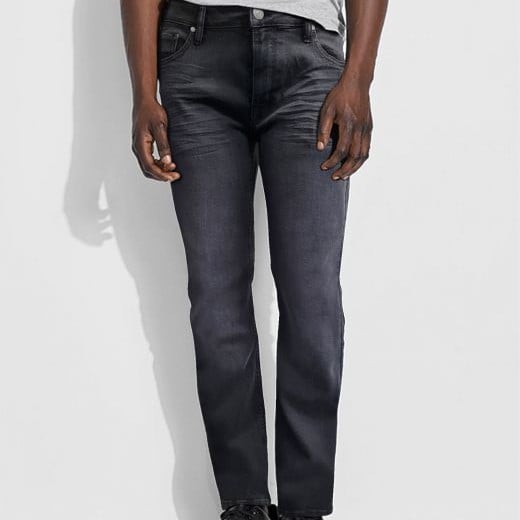 Men's Wash Denim Jeans Grey