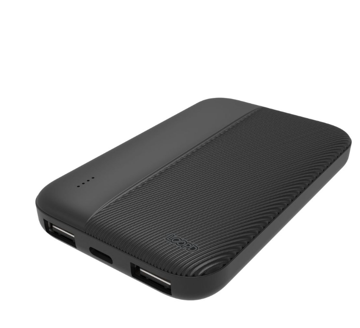 5000mAh 4LED Black Powerbank