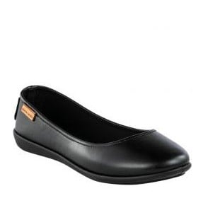 Ladies Round Toe Pump - Black