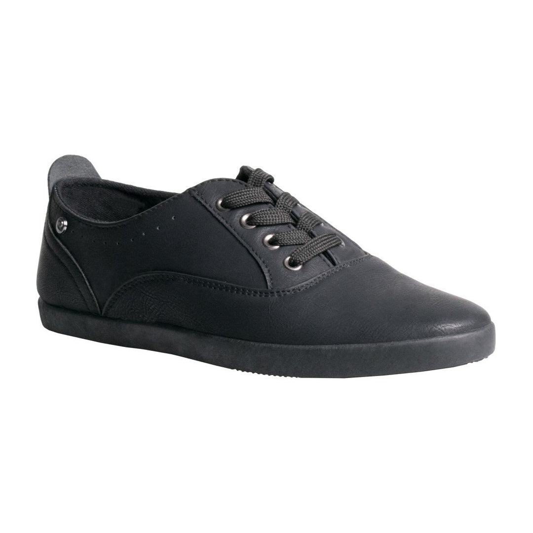 Ladies Basic Casual Lace-Up Shoe - Black