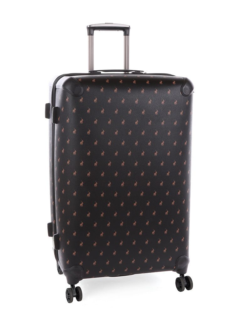 Classic Double Pack 4 Wheel Trolley Case - Black