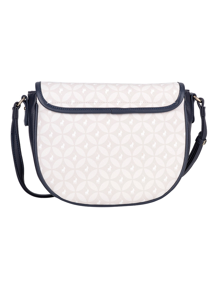 Porter Saddle Flapover Sling Bag - Navy