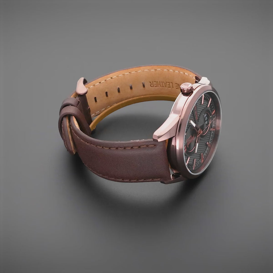 Police Styleshift Watch - Brown