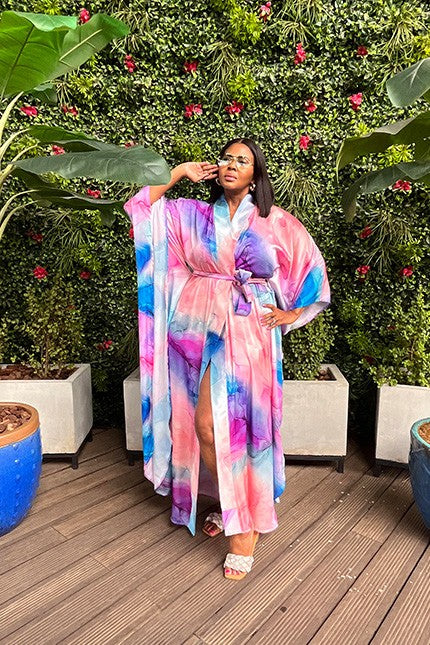 Marble Resort Kimono - Multi