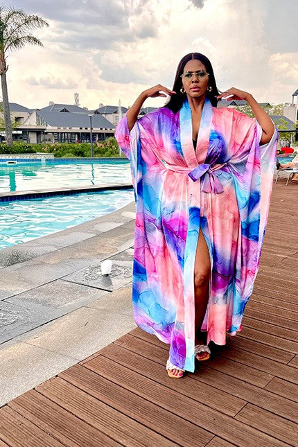 Marble Resort Kimono - Multi