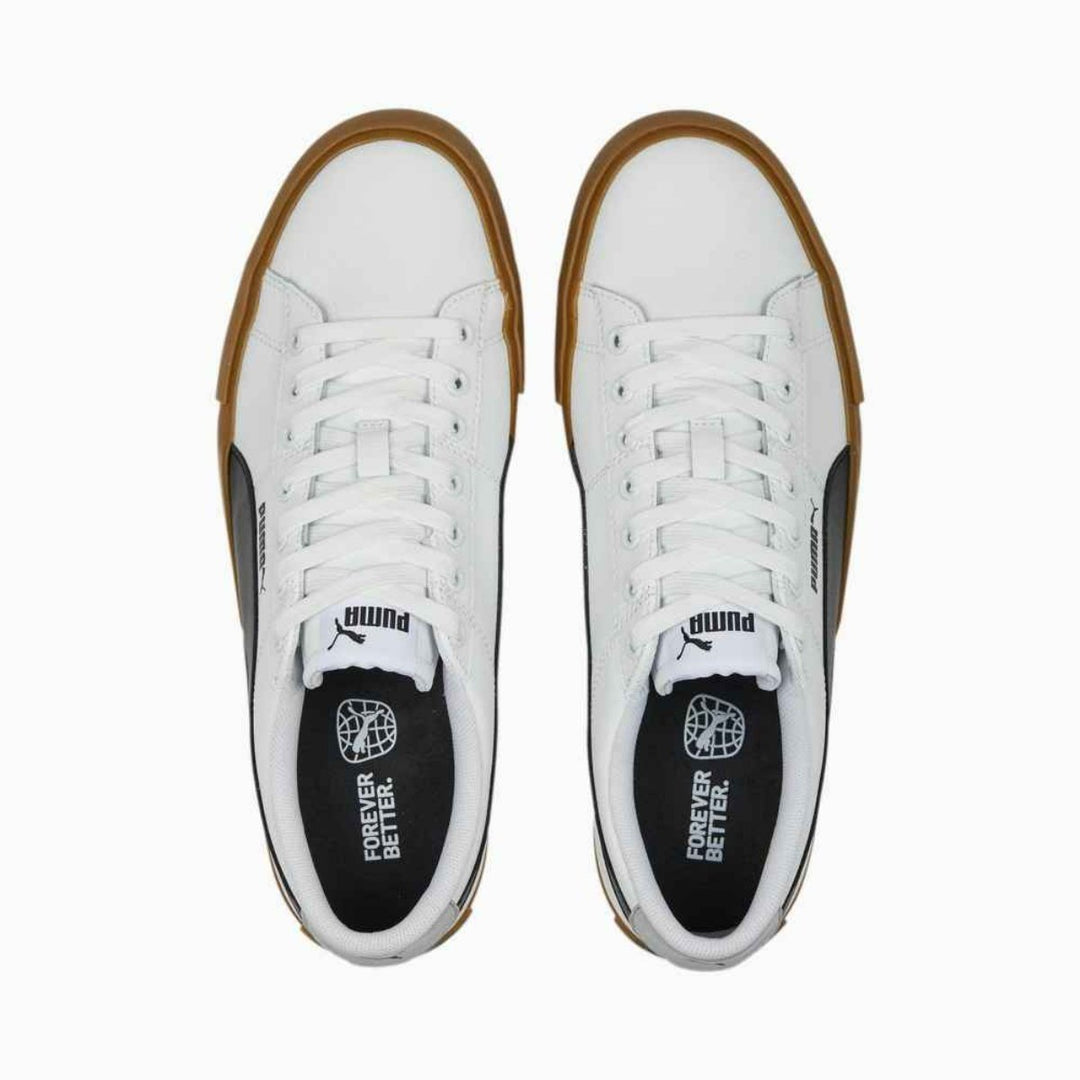Bari Gum Sole Sneaker - White/Black