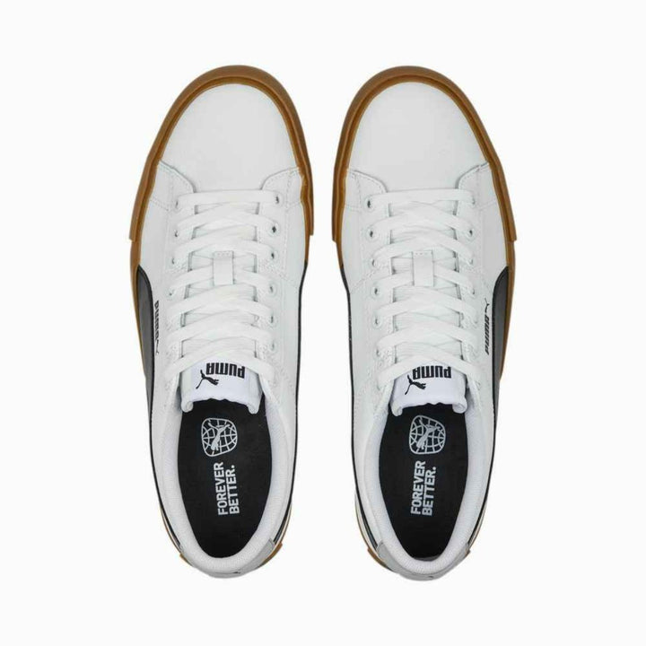 Bari Gum Sole Sneaker - White/Black