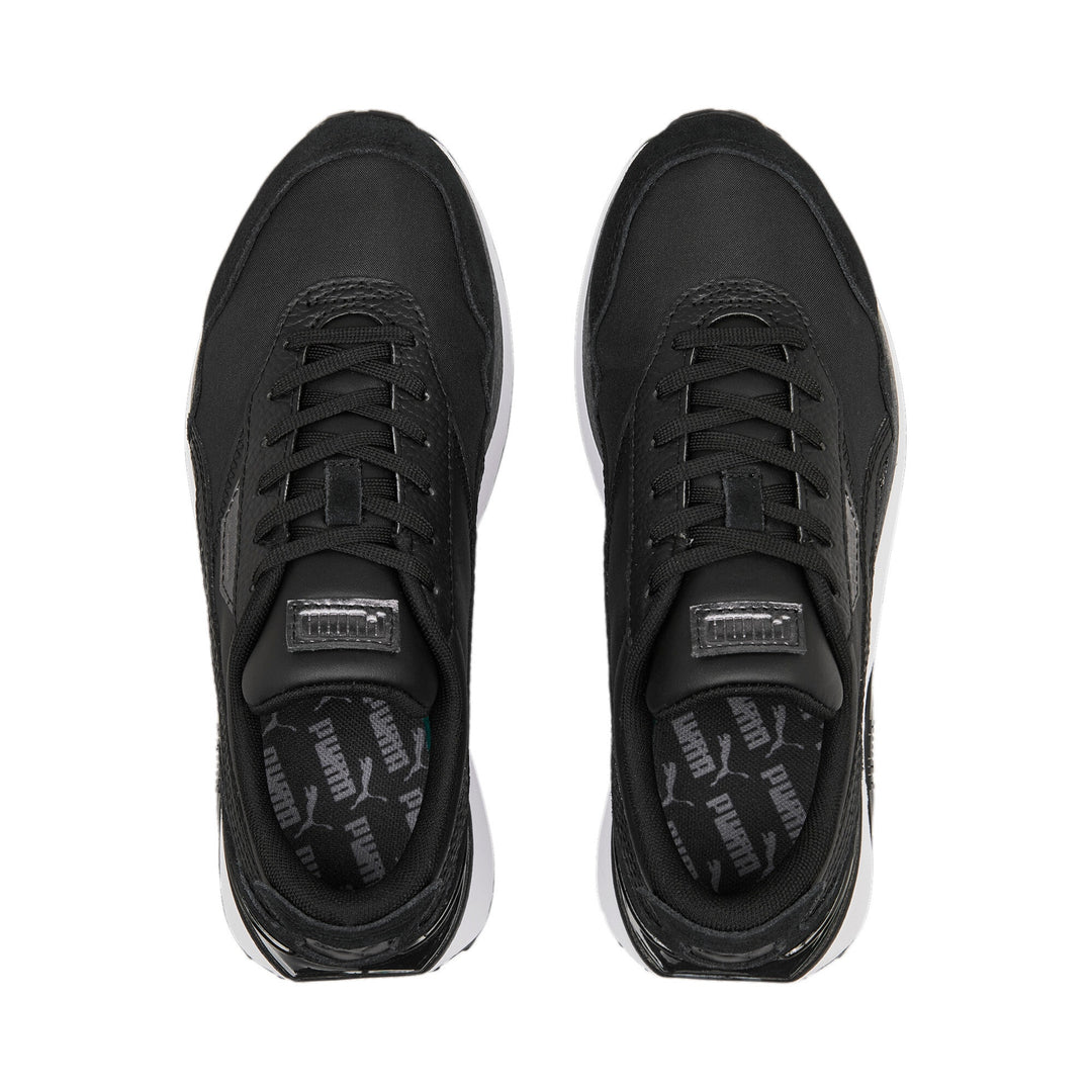 Cruise Rider Sequin Lace Up Sneaker - Black