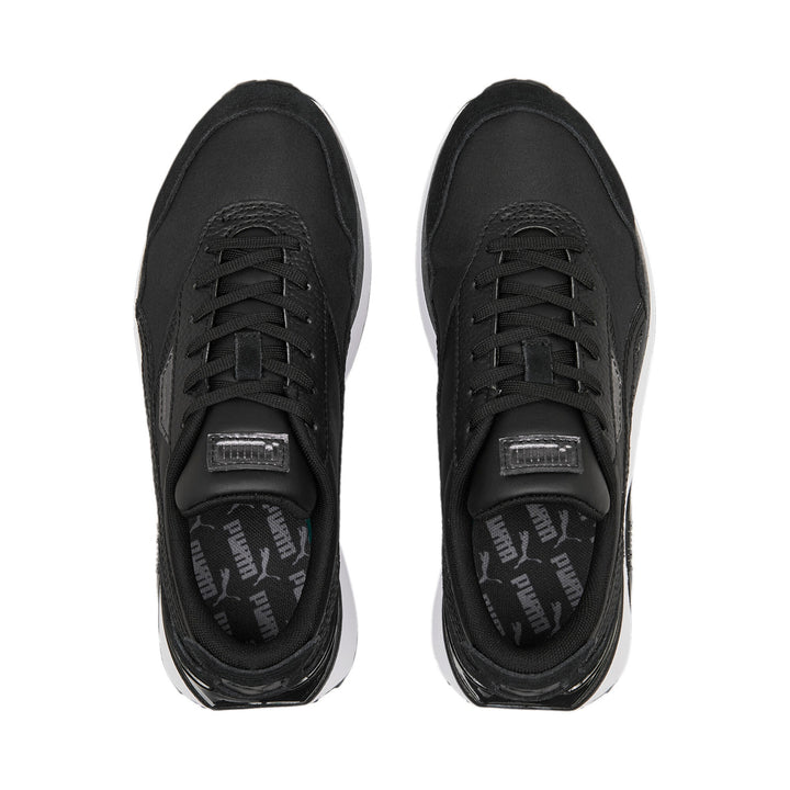 Cruise Rider Sequin Lace Up Sneaker - Black