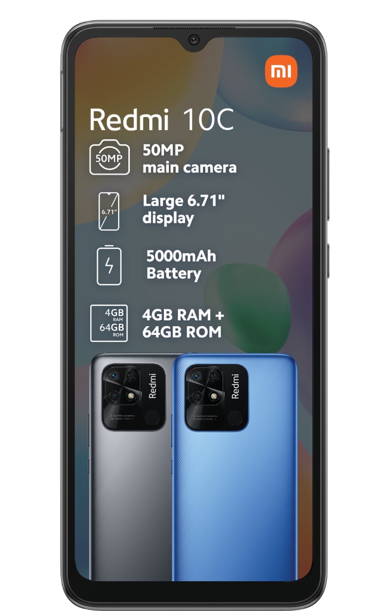 Redmi 10C Cellphone - Graphite Gray
