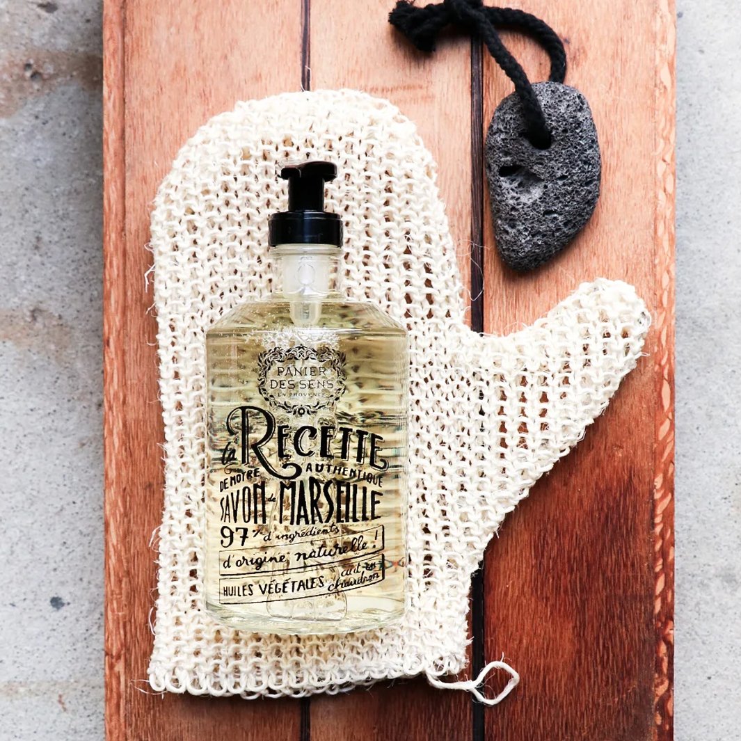 Liquid Marseille soap 500ml - Rejuvenating Rose - Glass bottle